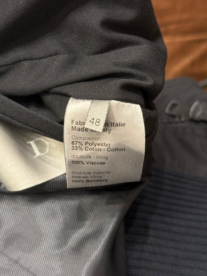S/S2007 Dior by Hedi Slimane high collar zip up bomber jacket