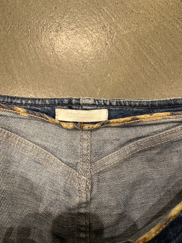 2000s Roberto Cavalli waistless low rise jeans