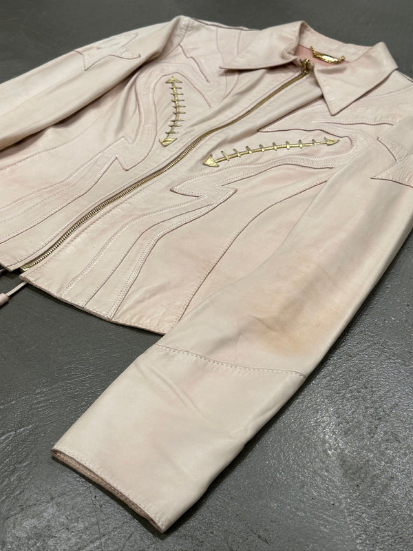 S/S2004 Roberto Cavalli runway western leather jacket