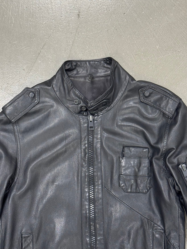 S/S2005 Dior by Hedi Slimane officer utility leather jacket