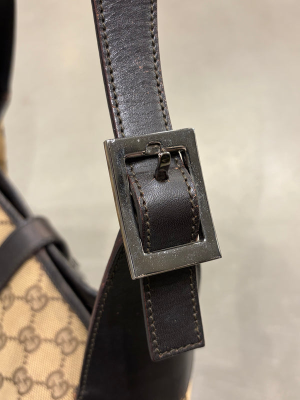 2000s Gucci Monogram GG Jackie shoulder bag