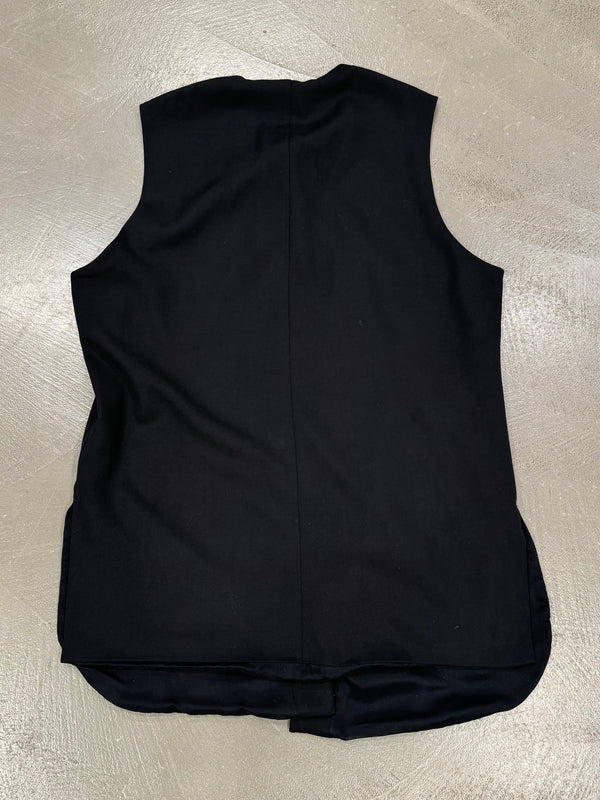 2000s Yohji Yamamoto wool black vest