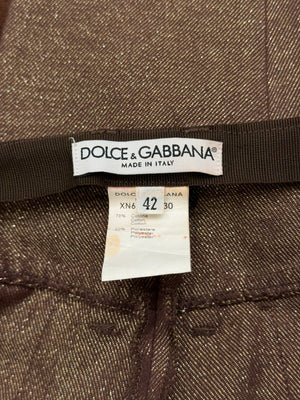 2001 Dolce & Gabbana low rise tailored pants
