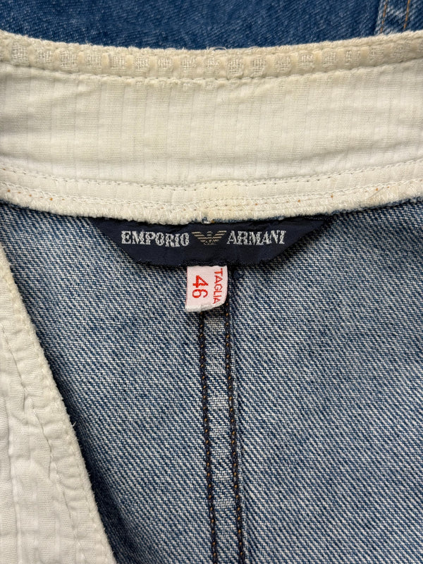 1990s Emporio Armani cropped denim jacket