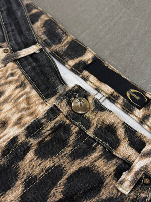 2000S Cavalli leopard print pants