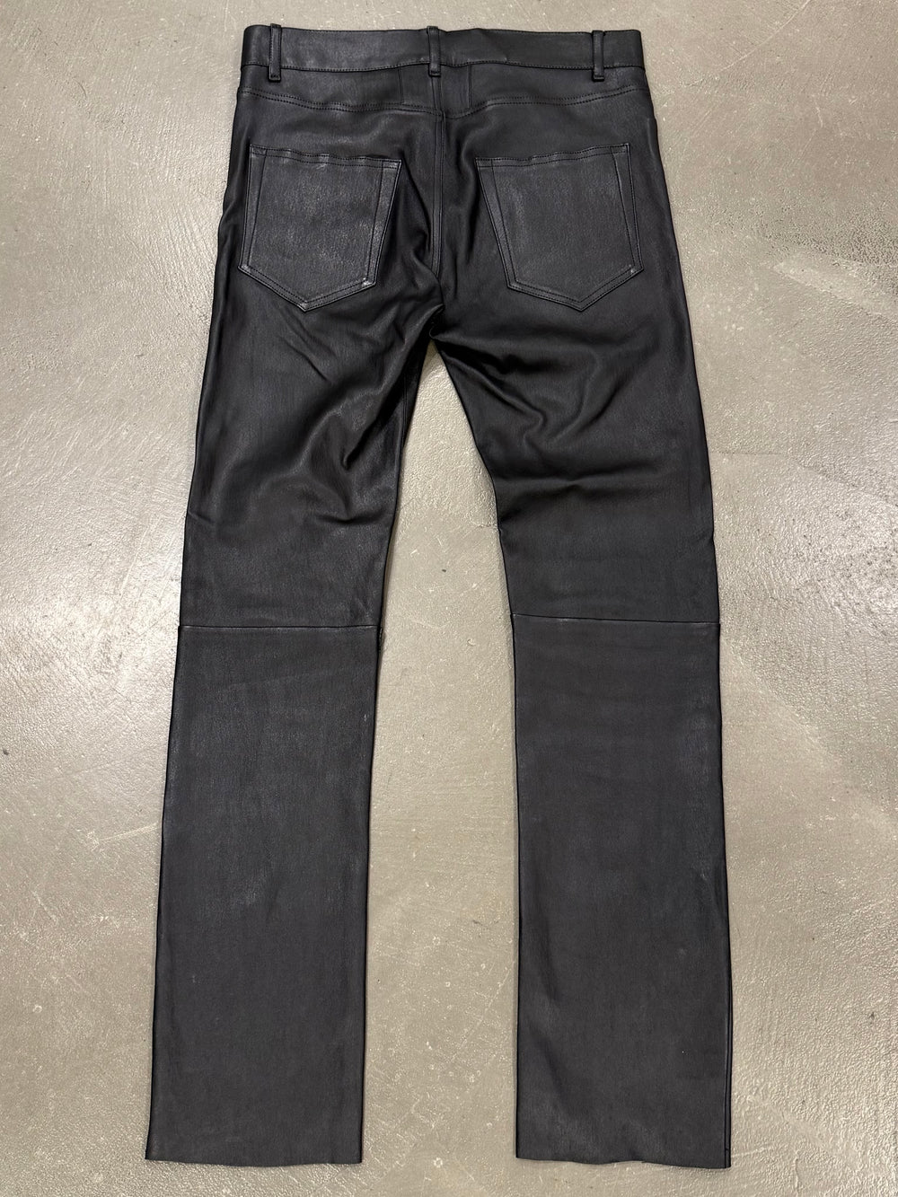 2013 Saint Laurent by Hedi Slimane stretchy leather skinny pants