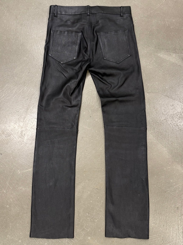 2013 Saint Laurent by Hedi Slimane stretchy leather skinny pants