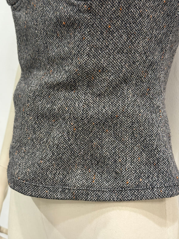 2000s Dolce & Gabbana wool corset top