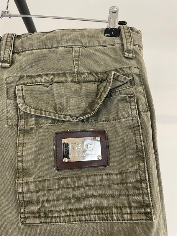 AW03 Dolce & Gabbana 18 pockets military cargo pants
