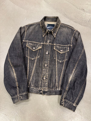 S/S2002 Yohji Yamamoto runway faded denim jacket
