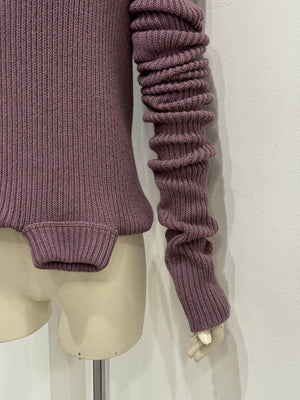 F/W2023 Rick Owens “Luxor” ribbed knit banana top