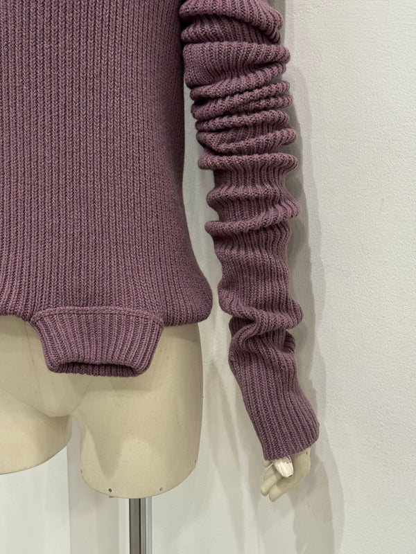 F/W2023 Rick Owens “Luxor” ribbed knit banana top