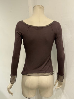 A/W2006 Christian Dior by John Galliano sheer embellished top