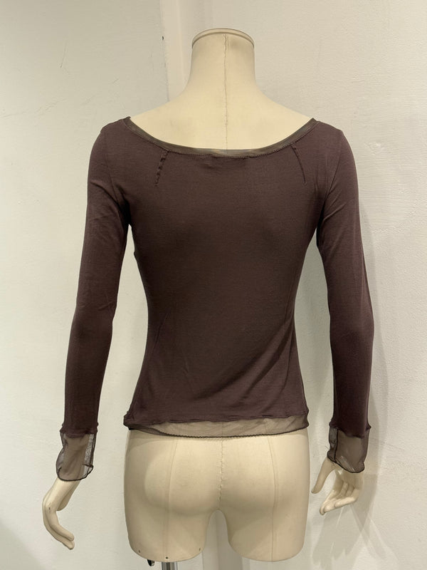 A/W2006 Christian Dior by John Galliano sheer embellished top