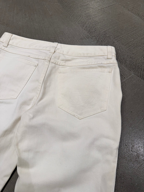 2003 Gucci by Tom ford zipper flared jeans