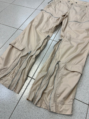 AW1999 Prada zipper laced astro biker cargo pants