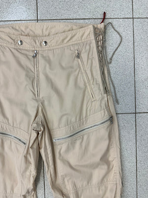 AW1999 Prada zipper laced astro biker cargo pants