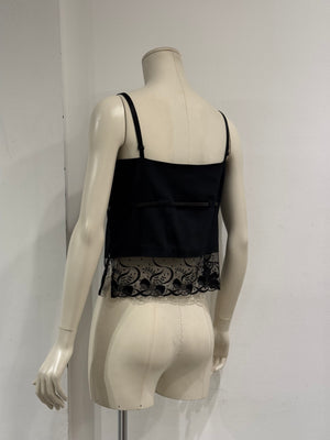2000s Dolce & Gabbana lace hem top