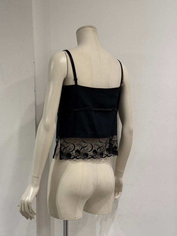 2000s Dolce & Gabbana lace hem top