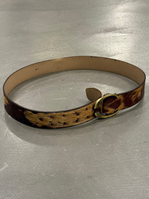 2000s Cavalli pony hair belt