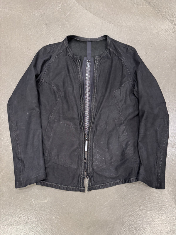 Isaac Sellam artisanal metal spine leather jacket