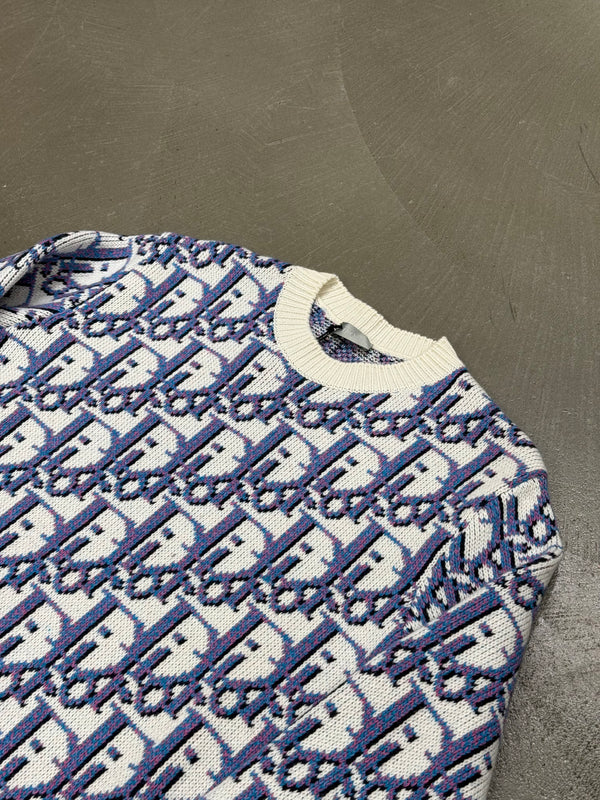 F/W2020 Dior x Shawn Stussy oblique monogram crewneck sweater