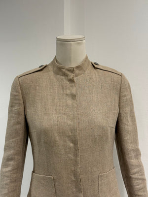 2000s Dolce & Gabbana linen military jacket