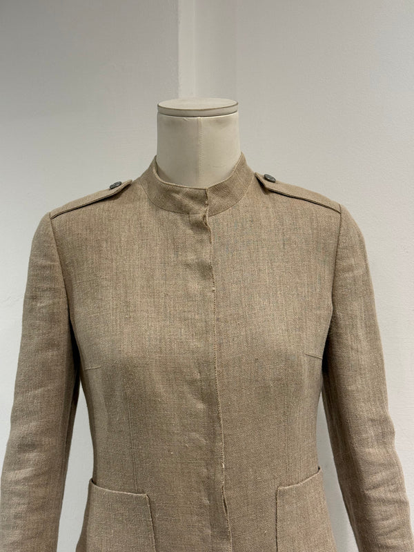 2000s Dolce & Gabbana linen military jacket
