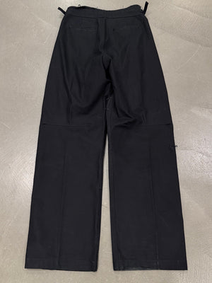 A/W2019/2020 Raf Simons black wide-leg adjustable trousers