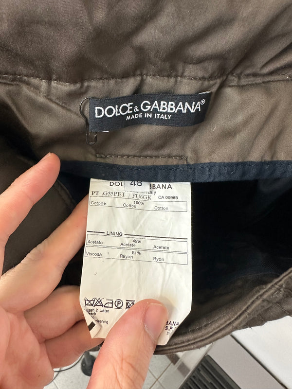 SS2008 Dolce & Gabbana wire wrinkle shorts bondage cargo pants