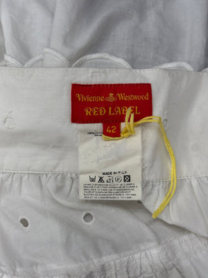S/S2002 Vivienne Westwood red label white skirt