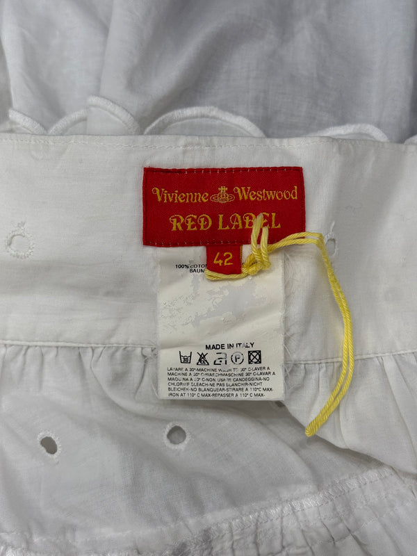 S/S2002 Vivienne Westwood red label white skirt