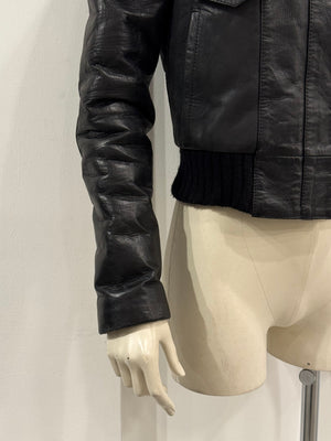 A/W2002 Balenciaga by Nicolas Ghesquiere runway aviator leather jacket