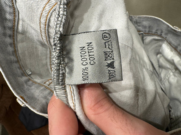 2000s Dior by Hedi Slimane faded grey jeans