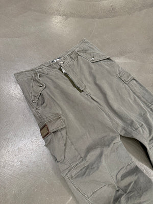 2008 Dolce & Gabbana double ankle zipper cargo pants