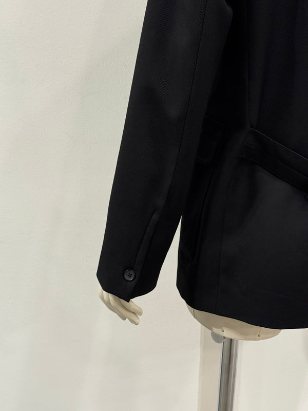 2009 Balenciaga by Ghesquiere structured heavy wool blazer