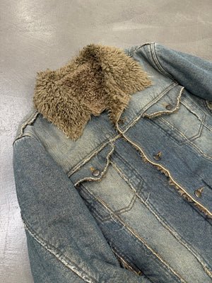 A/W2005 Roberto Cavalli shearling faded jacket