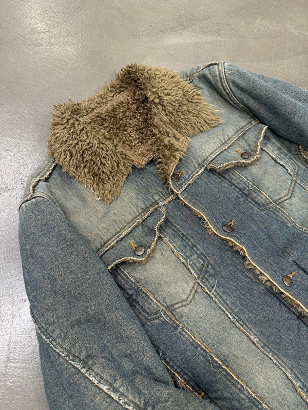 A/W2005 Roberto Cavalli shearling faded jacket