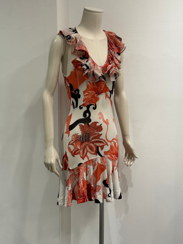 2000s Cavalli floral mini dress