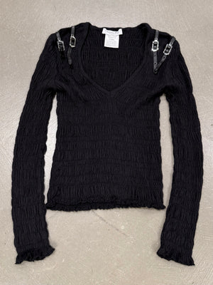 A/W2003 Christian Dior by John Galliano cachemire and silk bondage knit