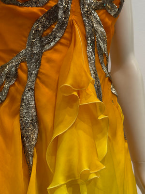 S/S2006 Roberto Cavalli runway flake mini dress