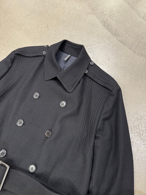 A/W2008 Dior paneled military wool belted coat