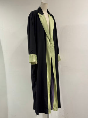 S/S1996 Jean Paul Gaultier "Cyberbaba" X-ray muscle trompe l'oeil reversible long coat