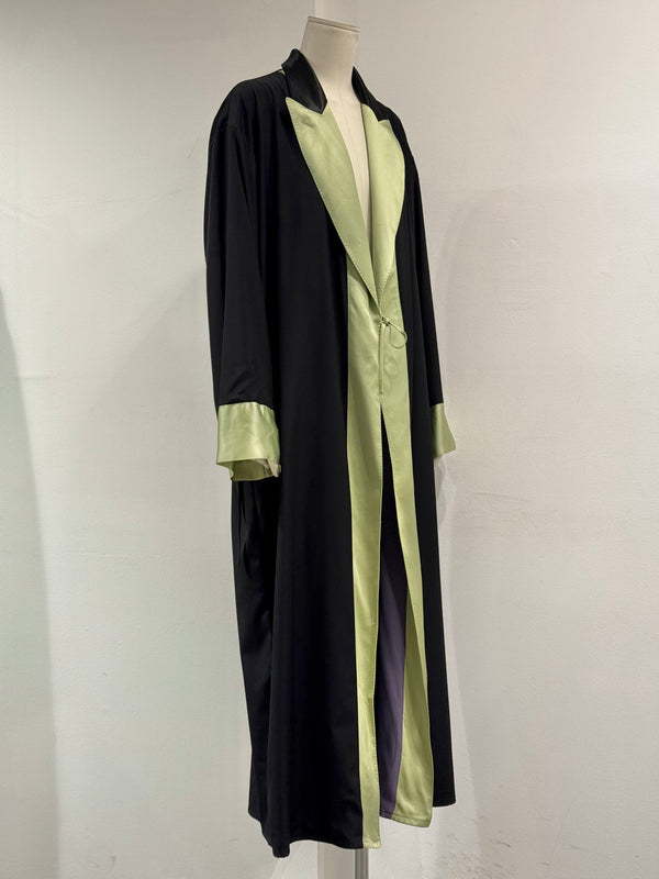 S/S1996 Jean Paul Gaultier "Cyberbaba" X-ray muscle trompe l'oeil reversible long coat