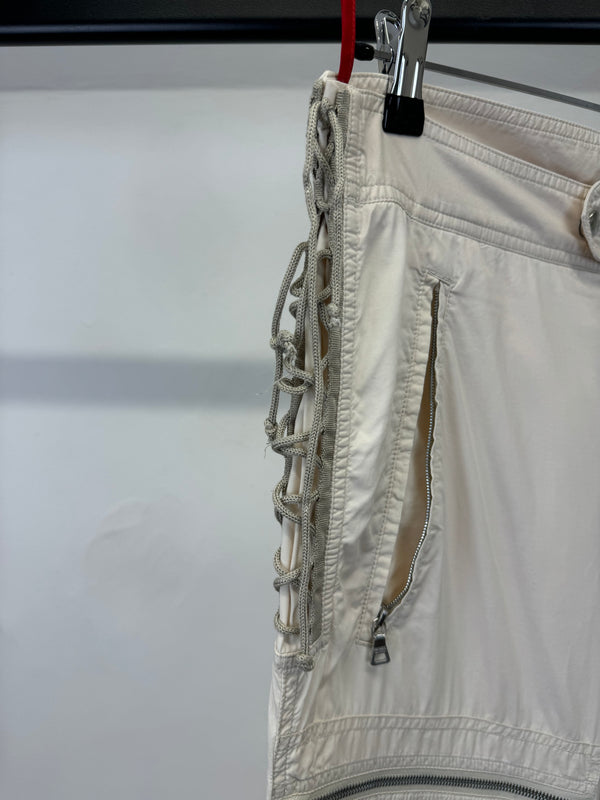 A/W1999 Prada zipper laced astro biker cargo pants