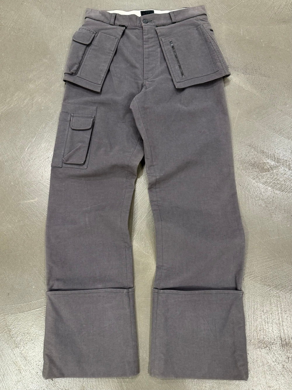 F/W 2001 Dolce & Gabbana waist bag moleskin pants