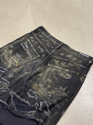S/S2023 Balenciaga "The Mud Show" destroyed denim