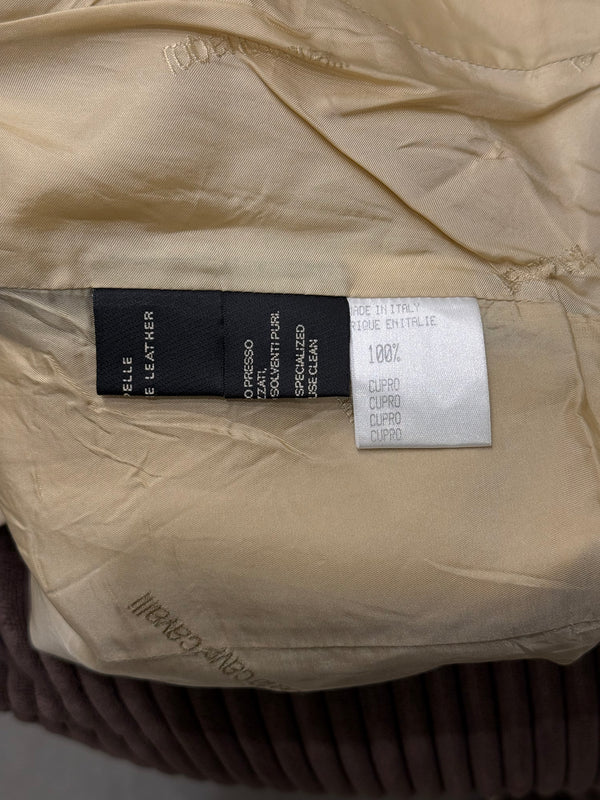 A/W2000 Roberto Cavalli crocodile embossed cropped leather jacket