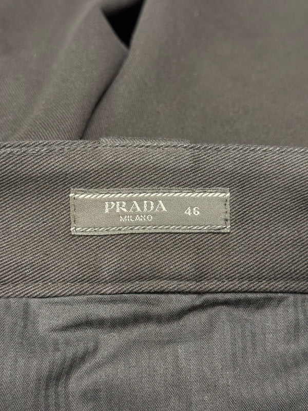 2020s Prada back logo runway pants