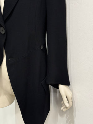 2000s Ann Demeulemeester fishtail wool coat